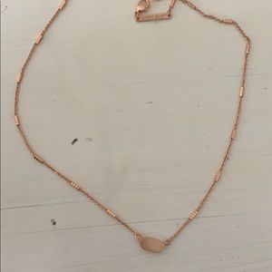 Rose gold Kendra Scott necklace